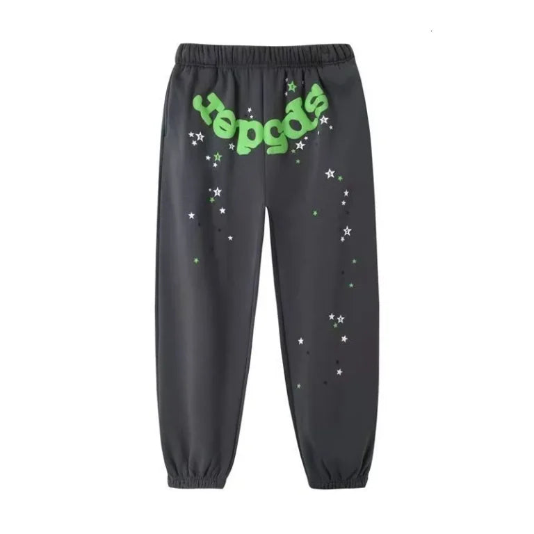Sp5der Wait Web Sweatpants Slate Grey