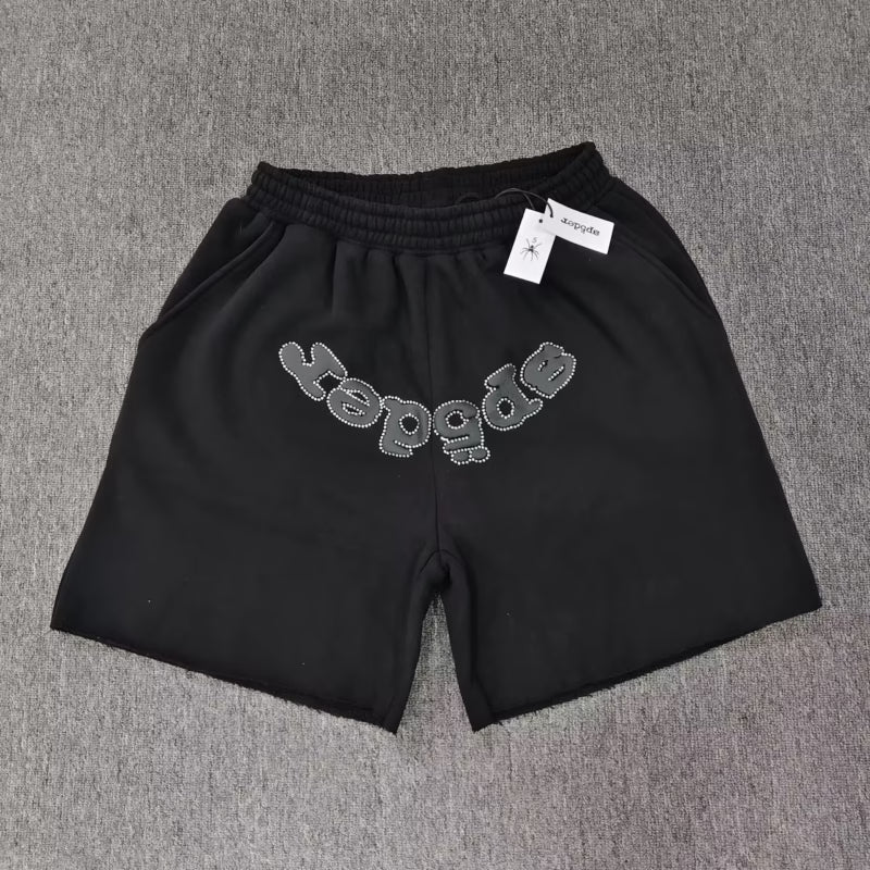 Sp5der OG Web V2 Rhinestone Sweatshort