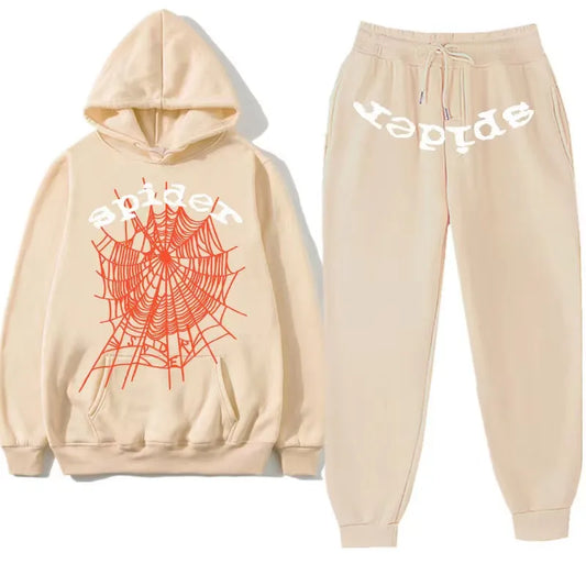 Sp5der Tracksuit – Beige Skin
