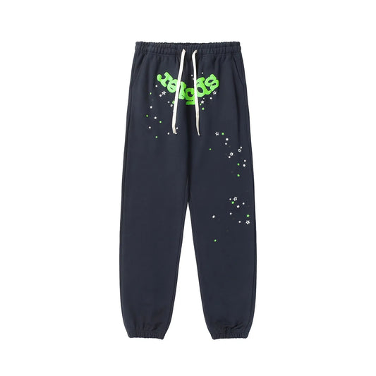 Sp5der Wait Web Sweatpants Slate Grey
