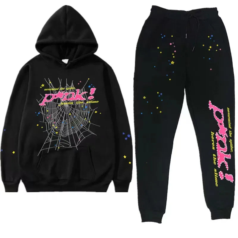 🔍 Sp5der Tracksuit - BlackSale! Sp5der Tracksuit – Black