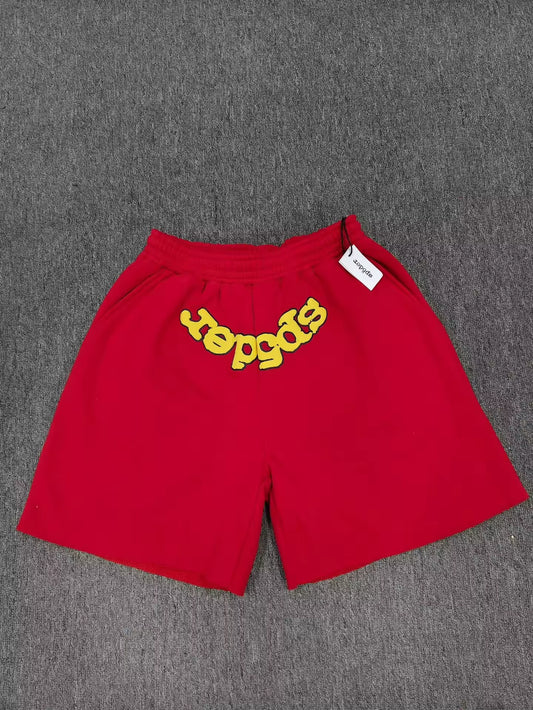 Sp5der Sweatshort – Red