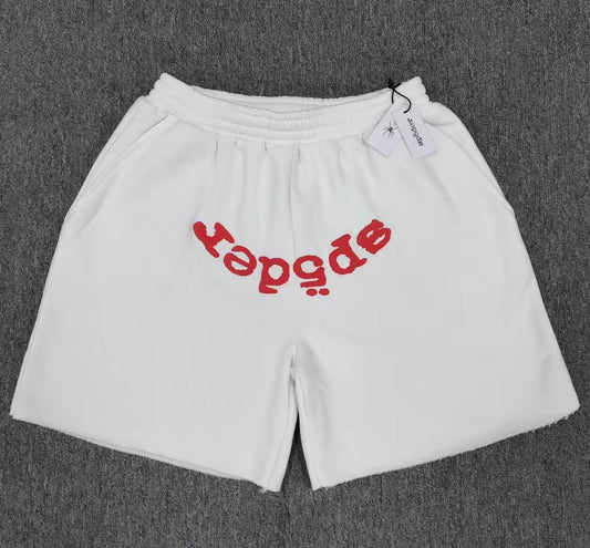 Sp5der OG Web V2 Sweatshort White