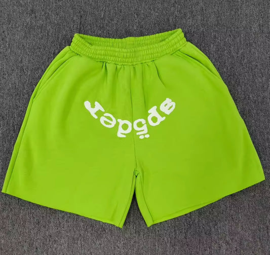 Sp5der OG Web V2 Sweatshort Acid Green