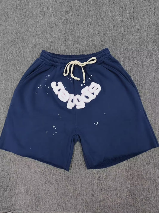 Sp5der Sweatshort – Navy blue